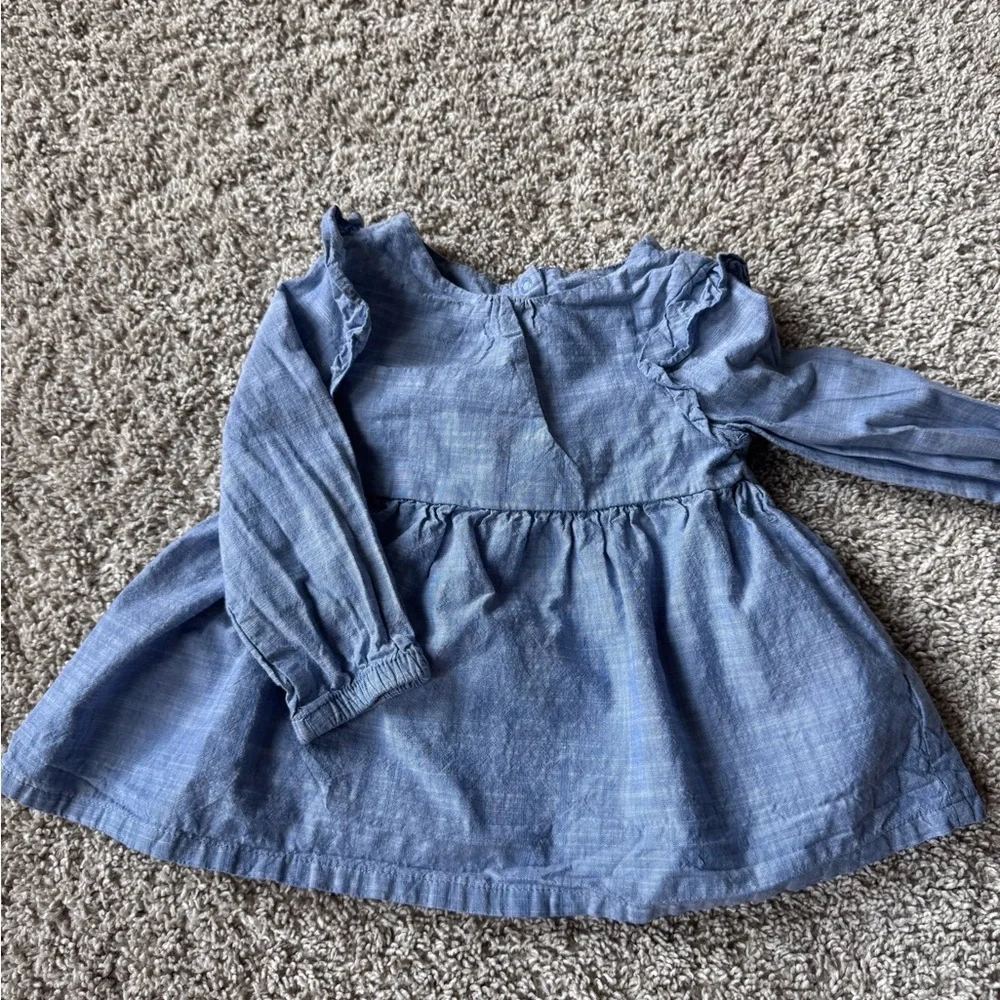 Toddler gir 2-piece fall outfit Long Sleeve top floral Leggings – Size 18 Months